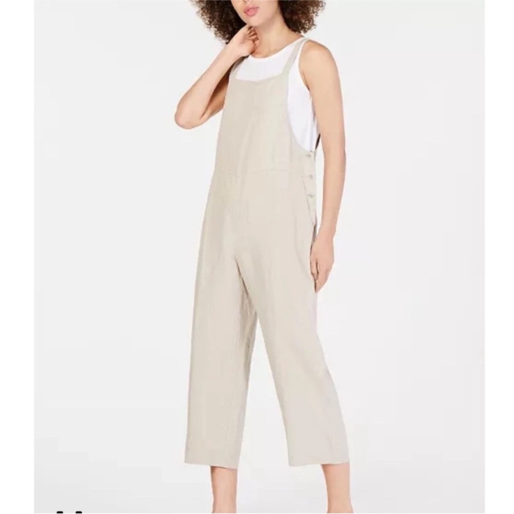 Eileen Fisher Cropped Organic Linen
Jumpsuit Size XL